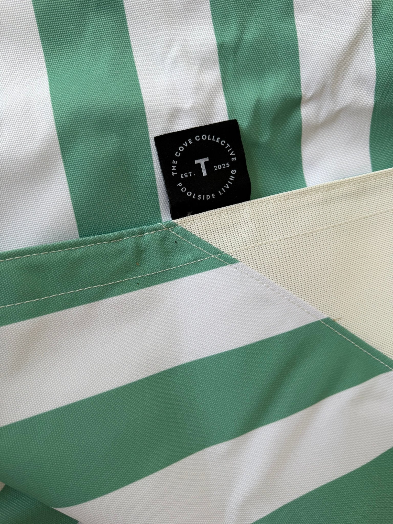 Floating Bean Bag Lounger - Green Pool Float Chair for Outdoor Swimming - The Cove Collective